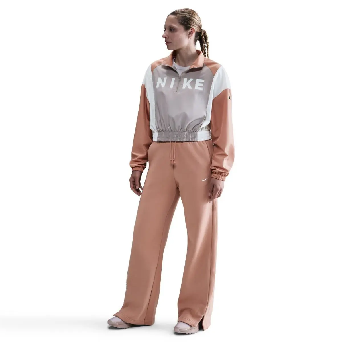 Nike Sportswear Life Style Woven Lightweight Jacket. . Wms Medium - Gray/Beige