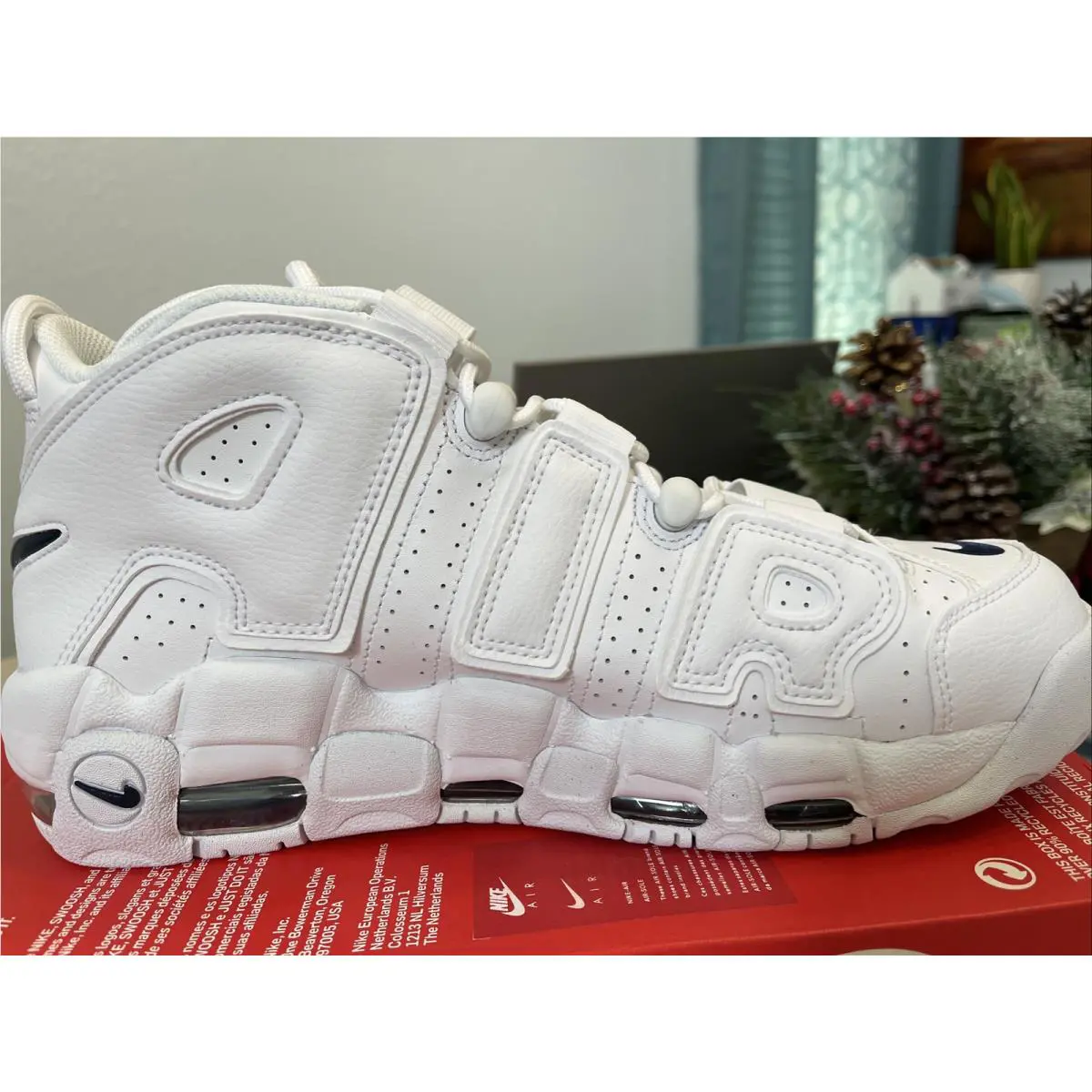 Nike shoes - Nike Air More Uptempo `96 - DH8011-100 - White Midnight Navy White 1