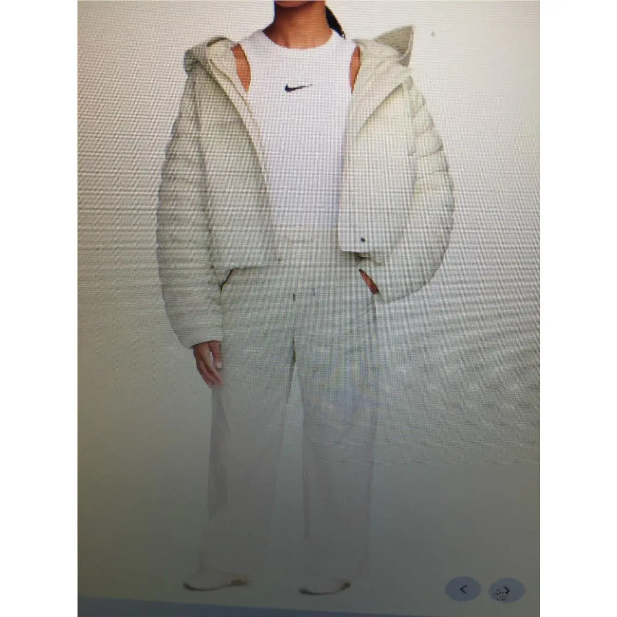Nike clothing - Nike Sportswear Swoosh Womens Full Zip Sherpa Jacket - Sail 3