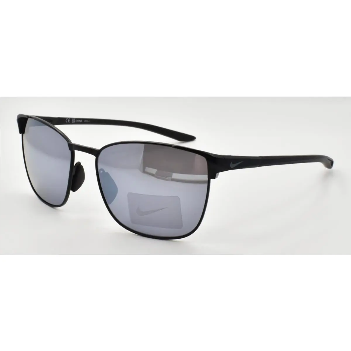 Nike Metal Fusion FV2377 010 Men`s Sunglasses Satin Black / Silver Flash