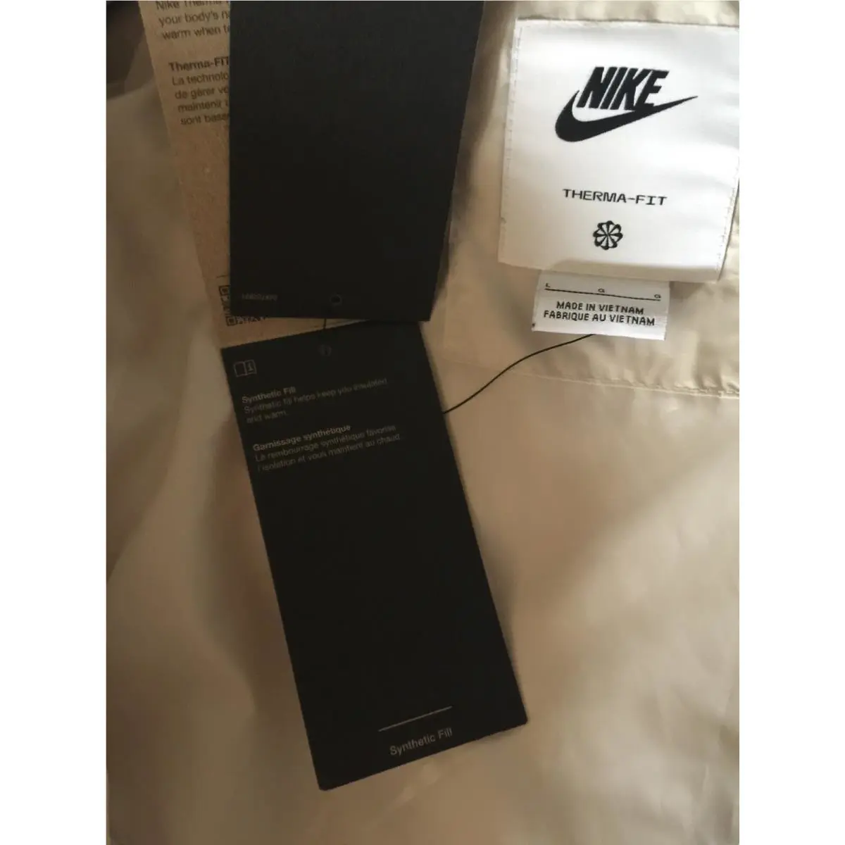 Nike clothing - Nike Sportswear Swoosh Puffer PrimaLoft Jacket - FB8729-104 - Gray (UPC: 196607991626) 6