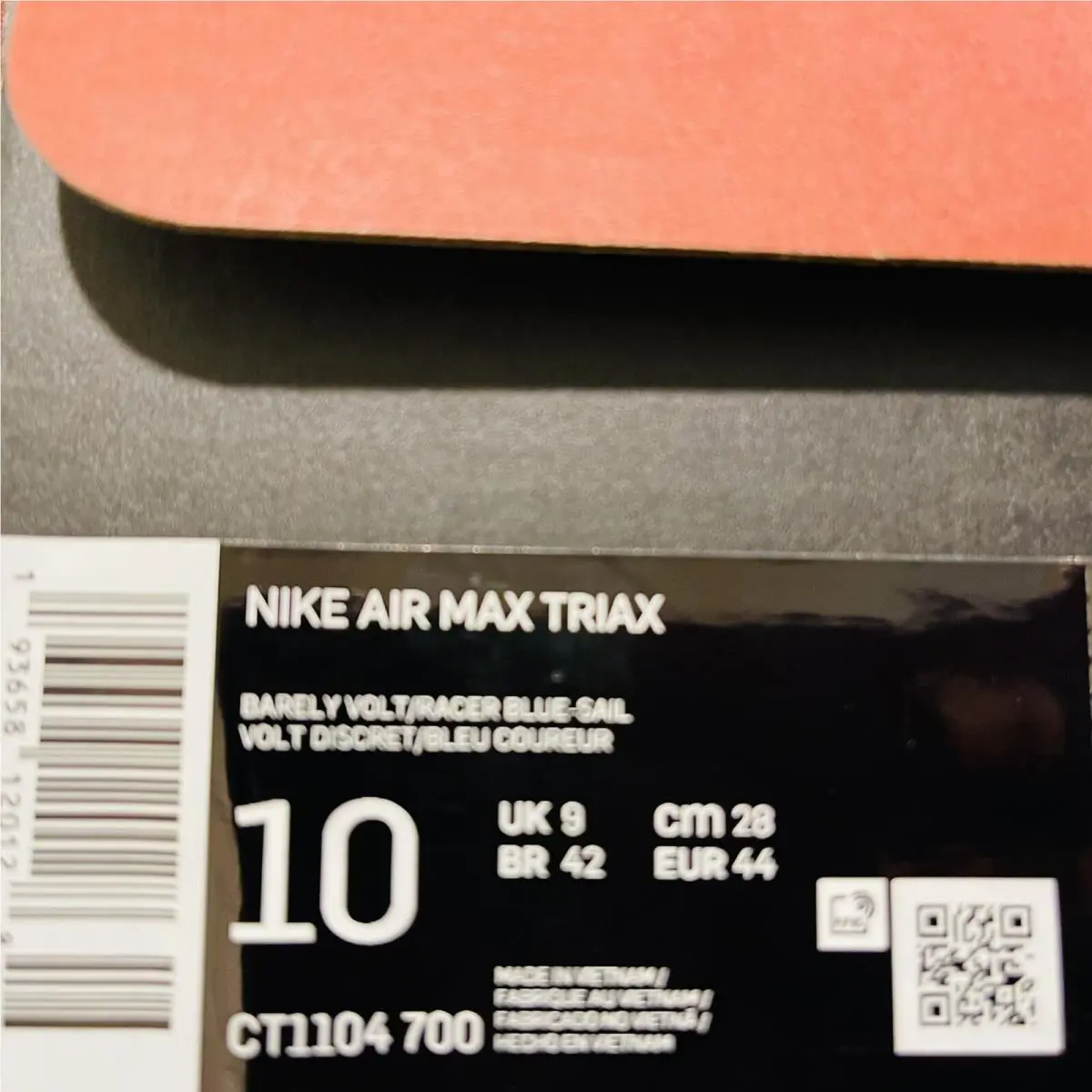 Nike shoes - Nike Air Max Triax - Air Max Triax - CT1104 007 - Barely Volt / Racer Blue-Sail 10