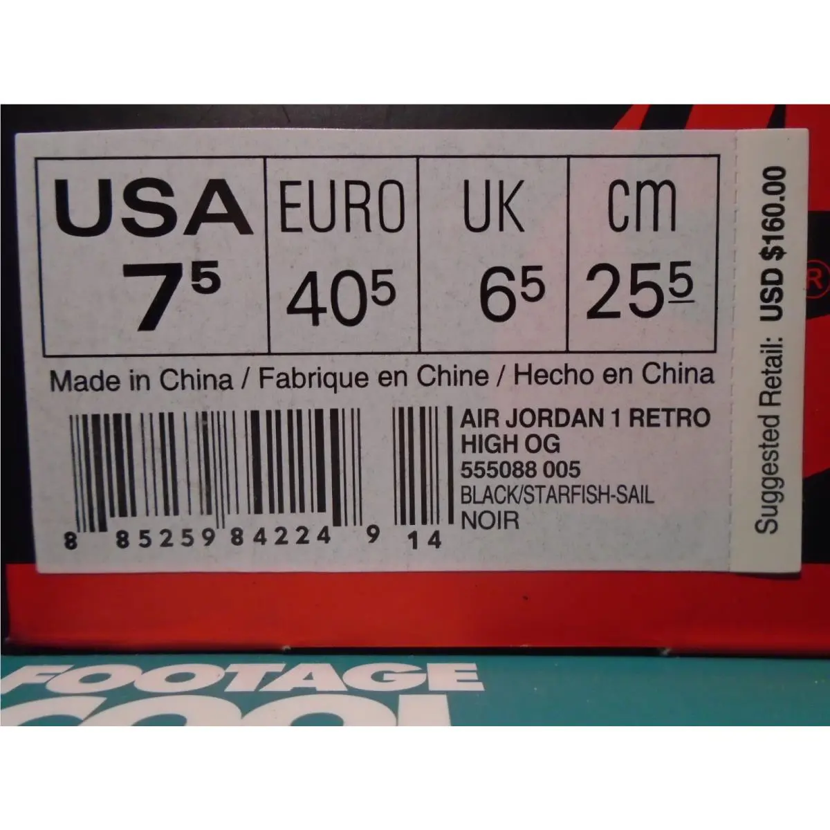 Nike shoes - Nike Air Jordan 1 Retro High OG - 555088-005 - Orange 12