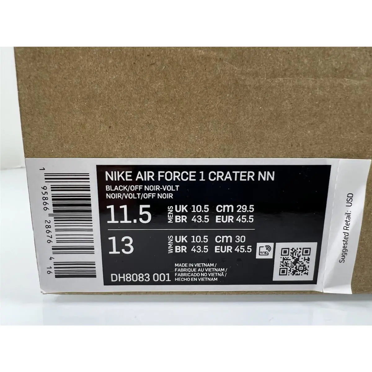 Nike shoes - Nike Air Force 1 Crater - DH8083-001 - Black 10