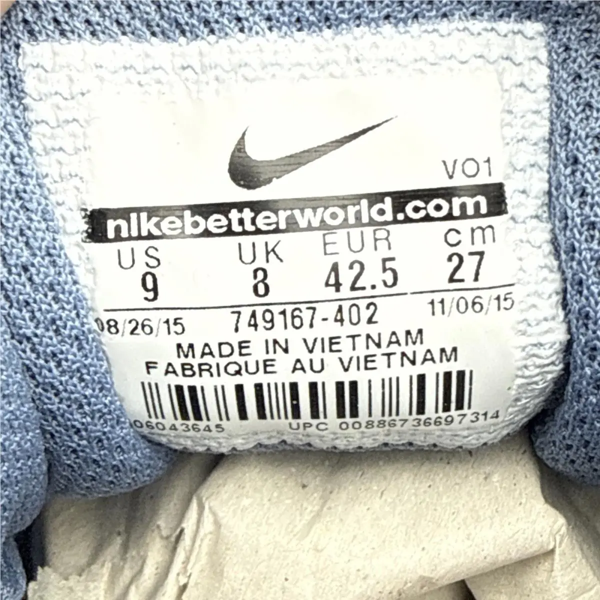 Nike shoes - Nike Air Visi Pro 6 - 749167-402 - Blue (UPC: 00886736697406) 4