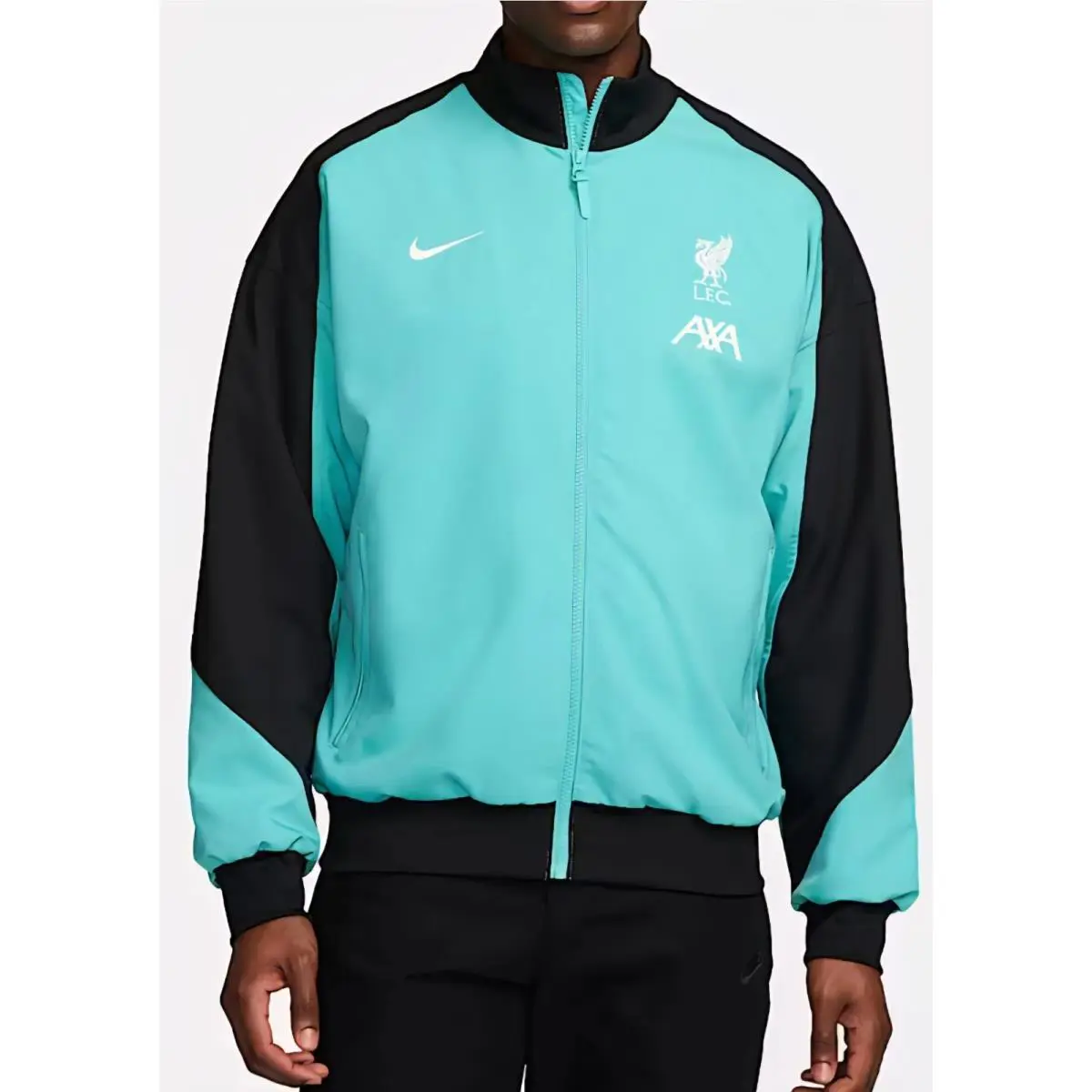 Nike clothing - Nike Liverpool FC Strike Anthem Training Jacket - HF3337 393 - Persian Green & Black & White (UPC: 196977399725) 5