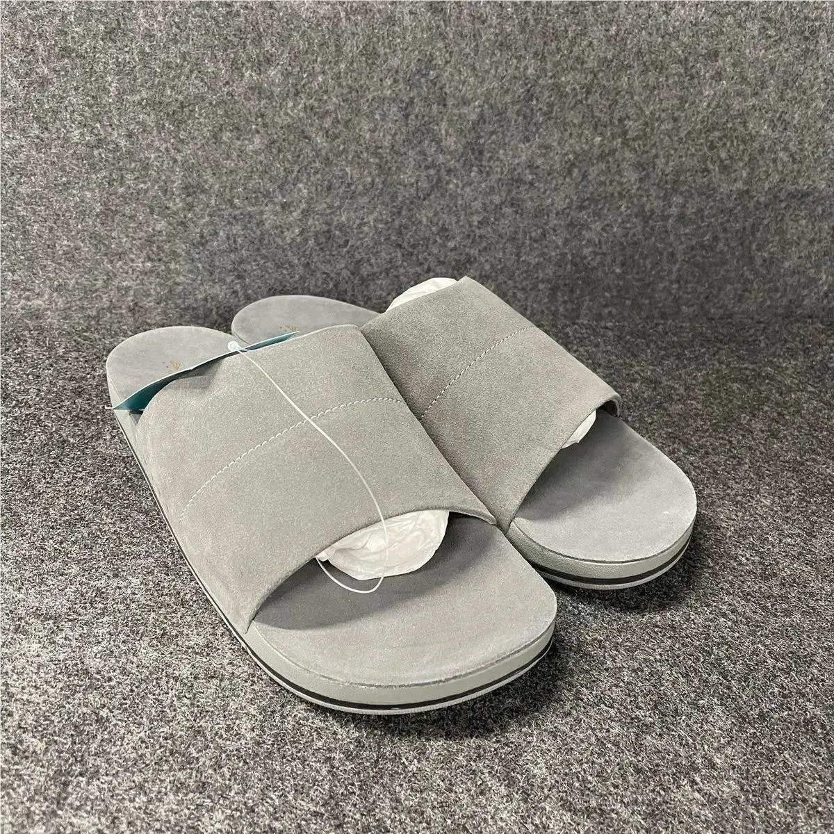 Ojai Slide Suede Casual Sandals Men`s Size 12 Grey by Reef