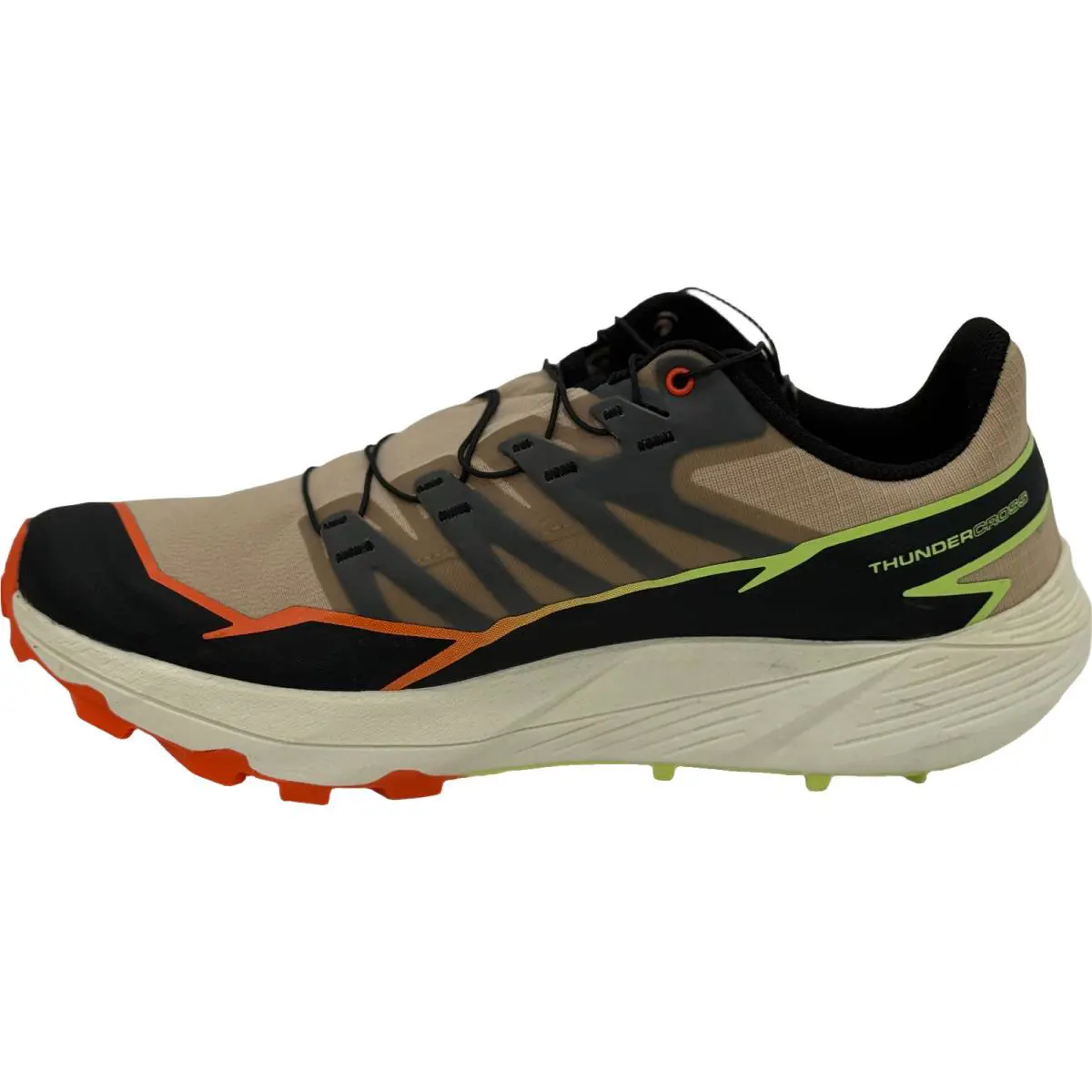 Salomon shoes - Salomon Thundercross - Thundercross - L47688400 - Safari/Red Orange/Sharp Green 0
