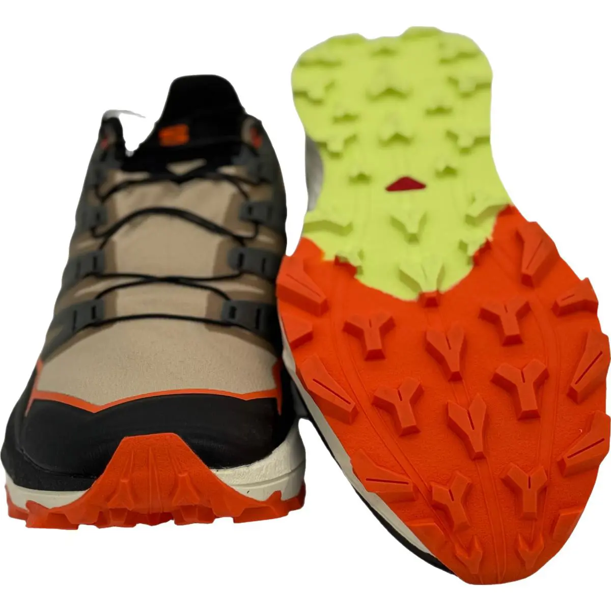 Salomon shoes - Salomon Thundercross - Thundercross - L47688400 - Safari/Red Orange/Sharp Green 2