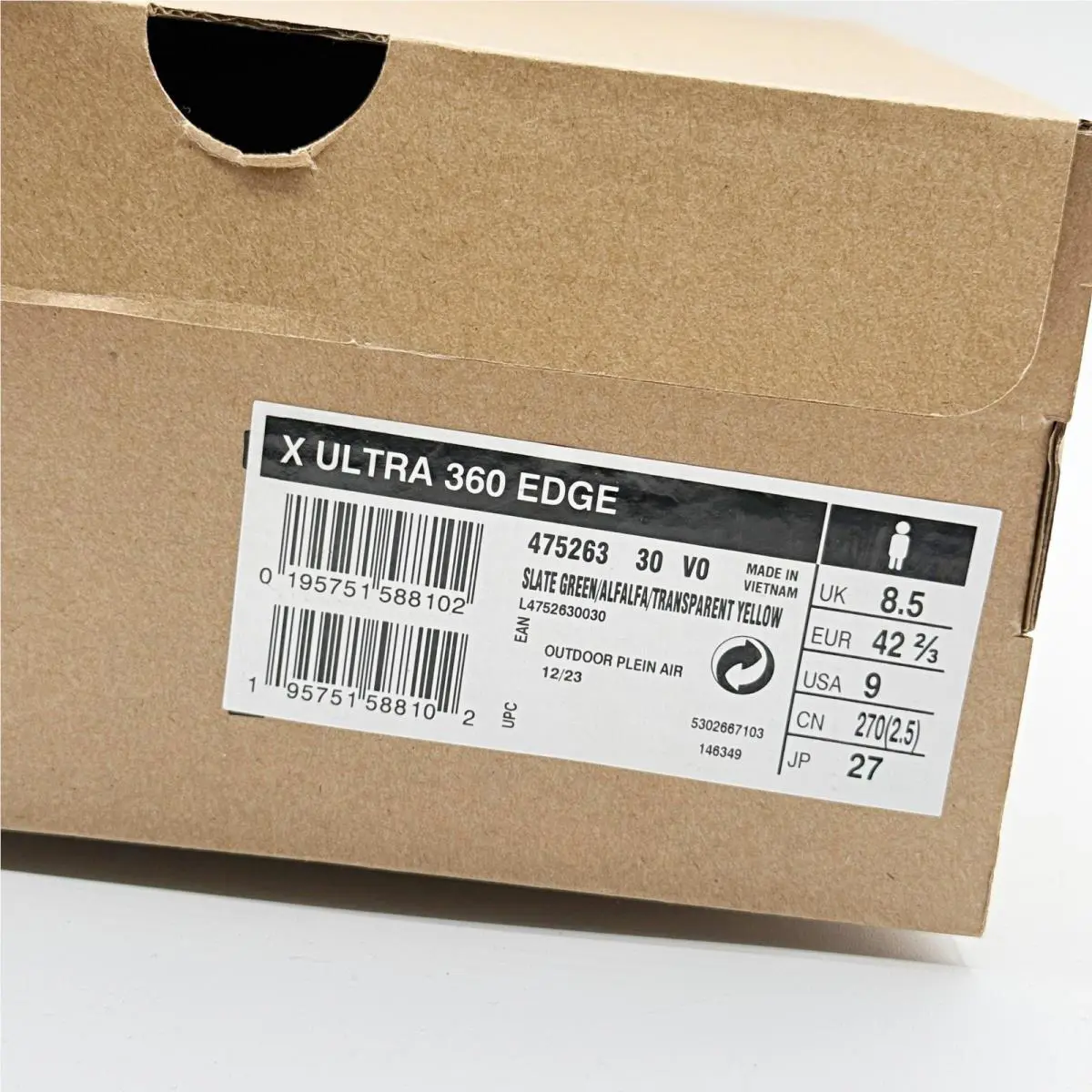 Salomon shoes - salomon x ultra 360 edge - L47526300 - Beige (UPC: 195751588102) 9
