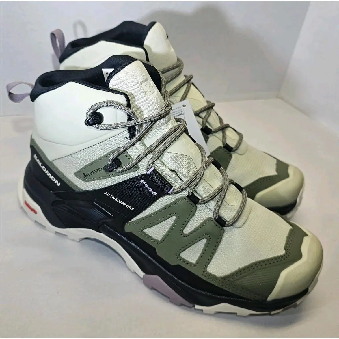 Salomon shoes - Salomon X Ultra 4 - Ultra - Alfalfa/Deep Lichen Green/Almond Milk 4