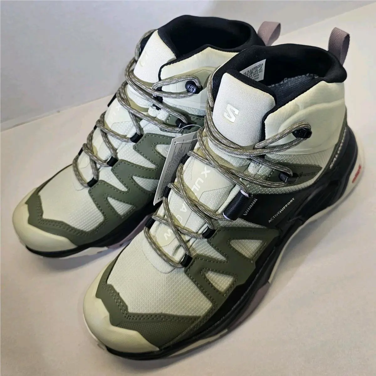 Salomon shoes - Salomon X Ultra 4 - Ultra - Alfalfa/Deep Lichen Green/Almond Milk 3