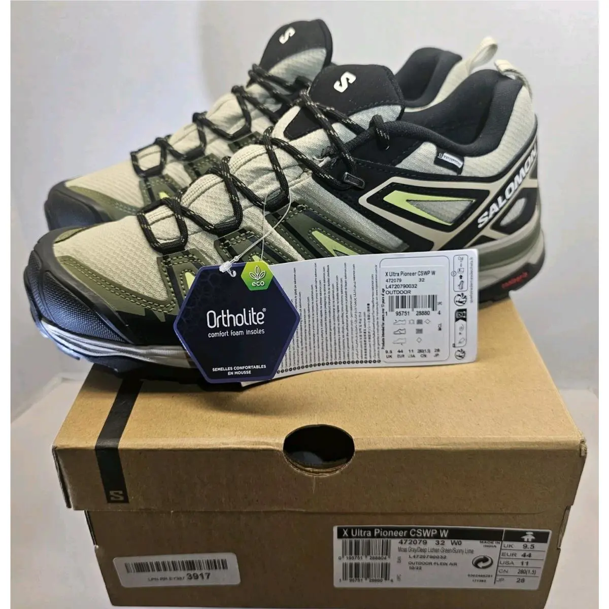 Salomon shoes - X Ultra Pioneer - Ultra Pioneer - Moss Gray/Lichen Green/Sunny Lime 0