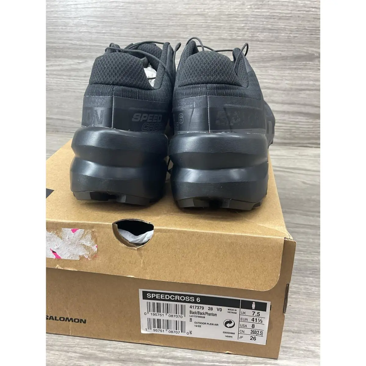Salomon shoes - Soloman Speedcross 6 - Soloman Speedcross - 417379 - Black 2