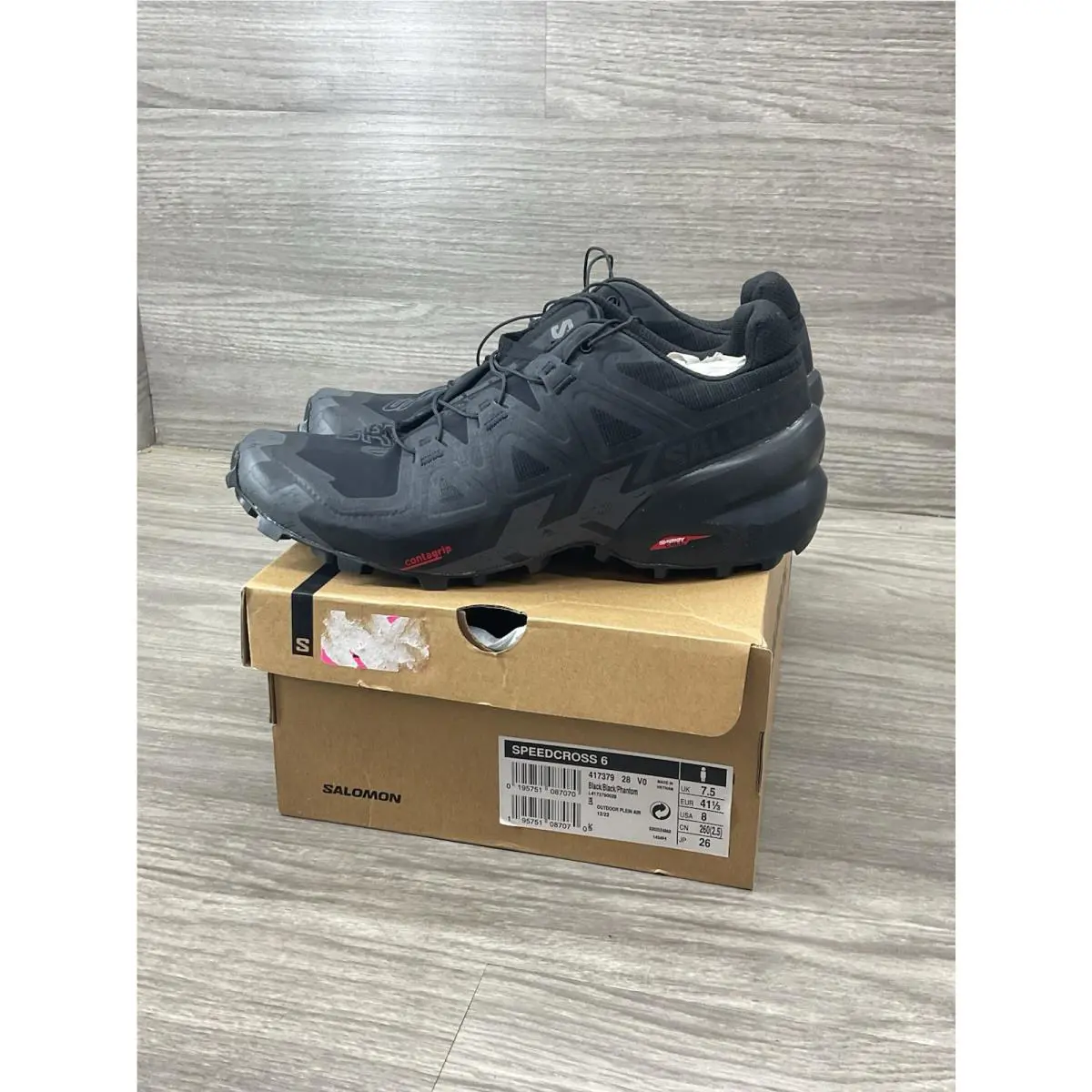 Salomon shoes - Soloman Speedcross 6 - Soloman Speedcross - 417379 - Black 0