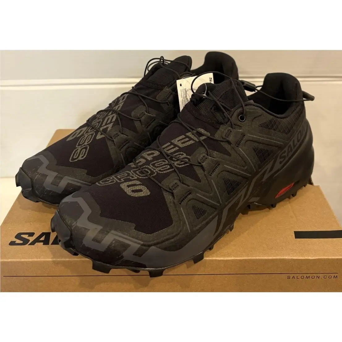 Salomon Speedcross 6 Men’s Terrain Running Shoe Black/phantom Size 8.5
