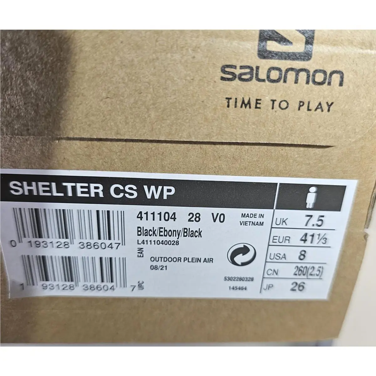 Salomon shoes - Shelter CS - Shelter - Black /Ebony/Black 1