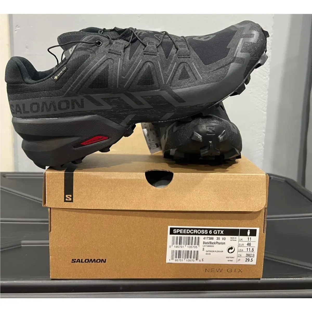 Salomon shoes - Salomon Speedcross 6 - Speedcross - L4173860035 - Black (UPC: 195751105705) 0