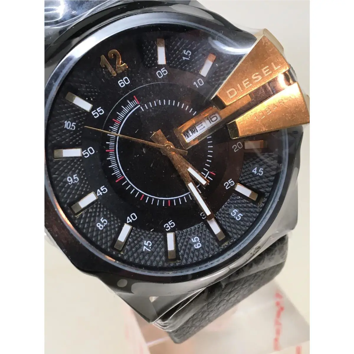 Diesel Men`s Watch 10 Bar Master Chief DZ1475 Quartz Day/date NO Box