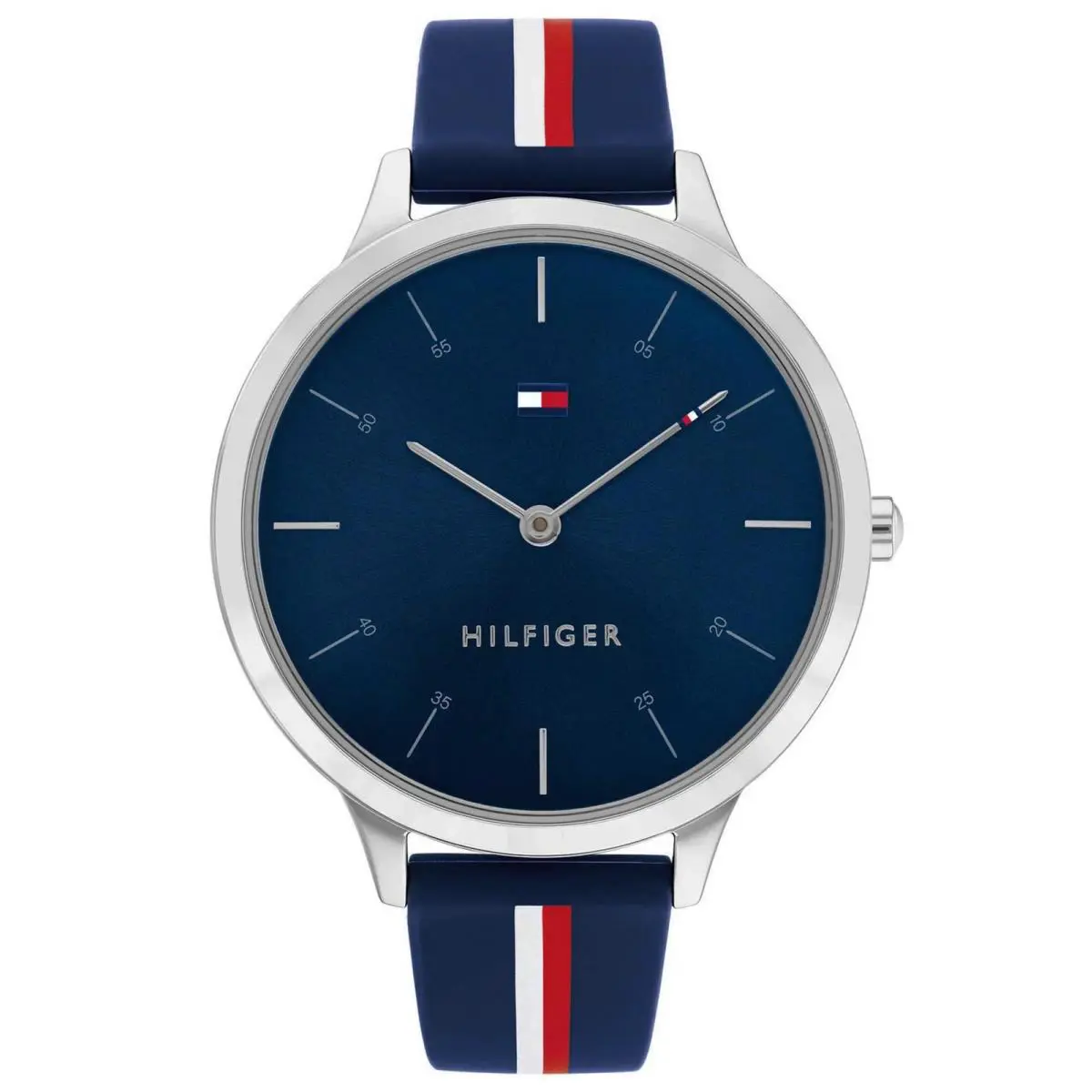 Tommy Hilfiger 1782499 Women`s Analog Watch Blue Silicone Strap