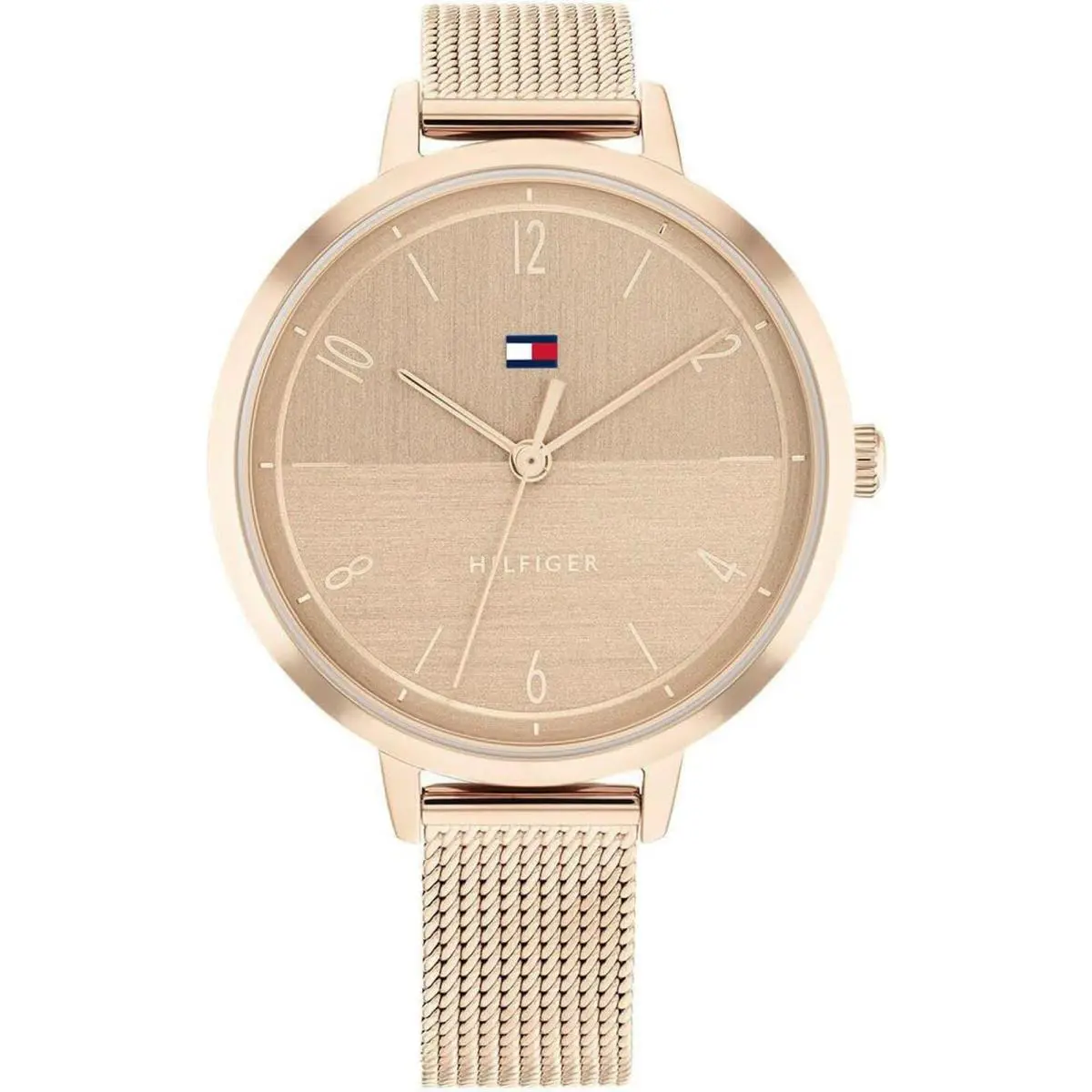 Tommy Hilfiger 1782580 Women`s Analog Watch Rose Gold-tone Metal Bracelet