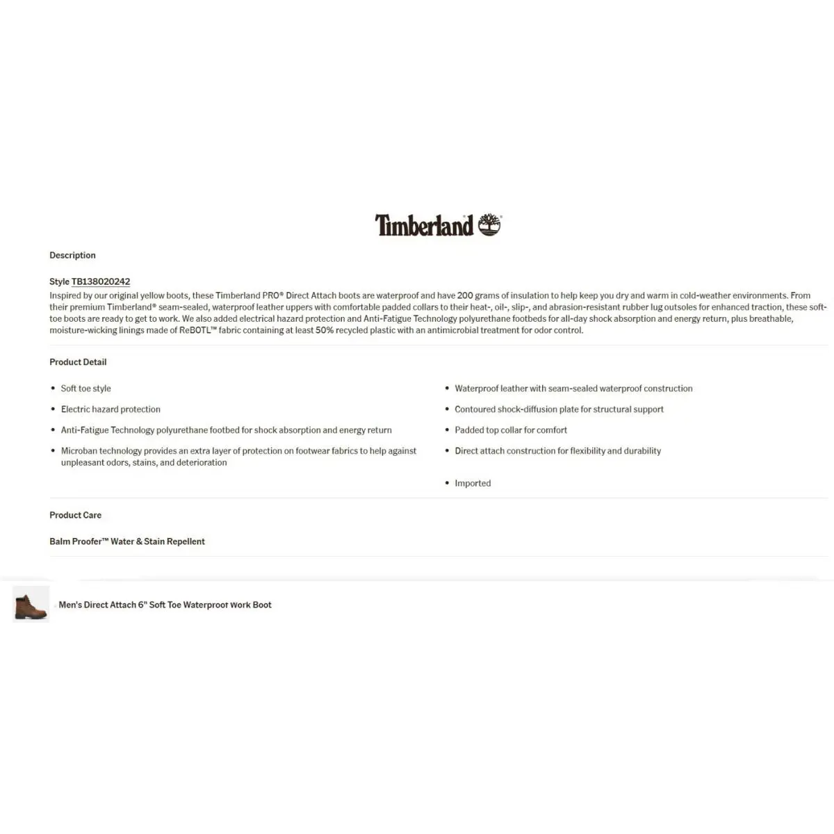 Timberland shoes - Timberland Pro® Direct Attach 6
