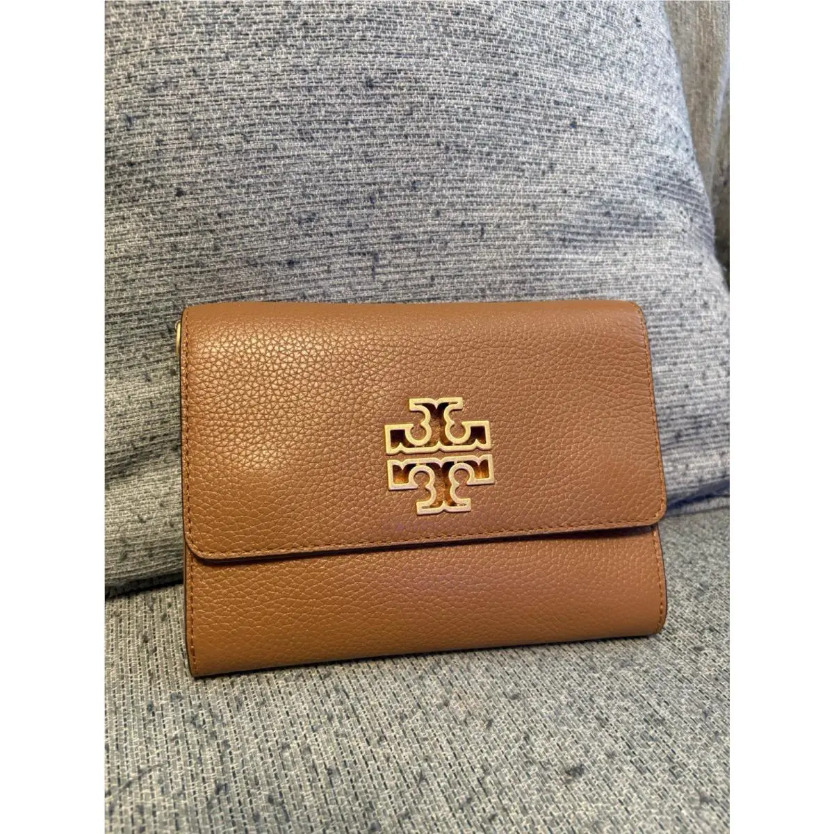 Tory Burch 67296 Britten Chain Wallet Shoulder Bag In Bark
