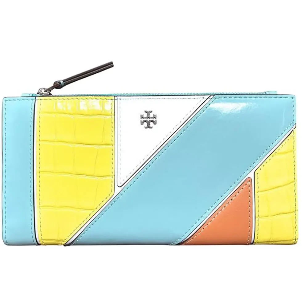 Tory Burch Blake Mixed Materials Slim Wallet 171623 Muli 960