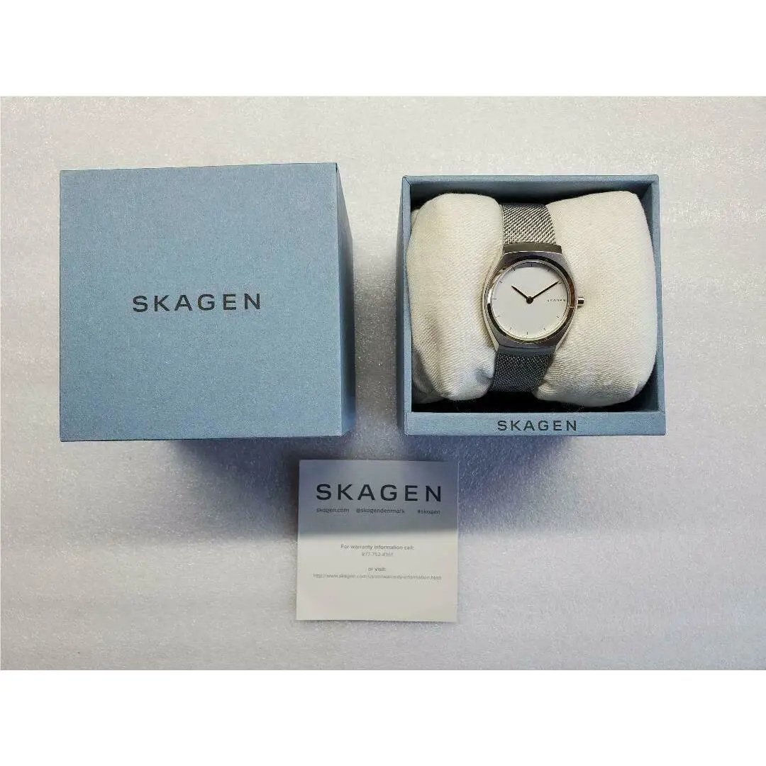 Skagen Asta Silver Dial Mesh Stainless Steel Bracelet Women`s Watch SKW2654