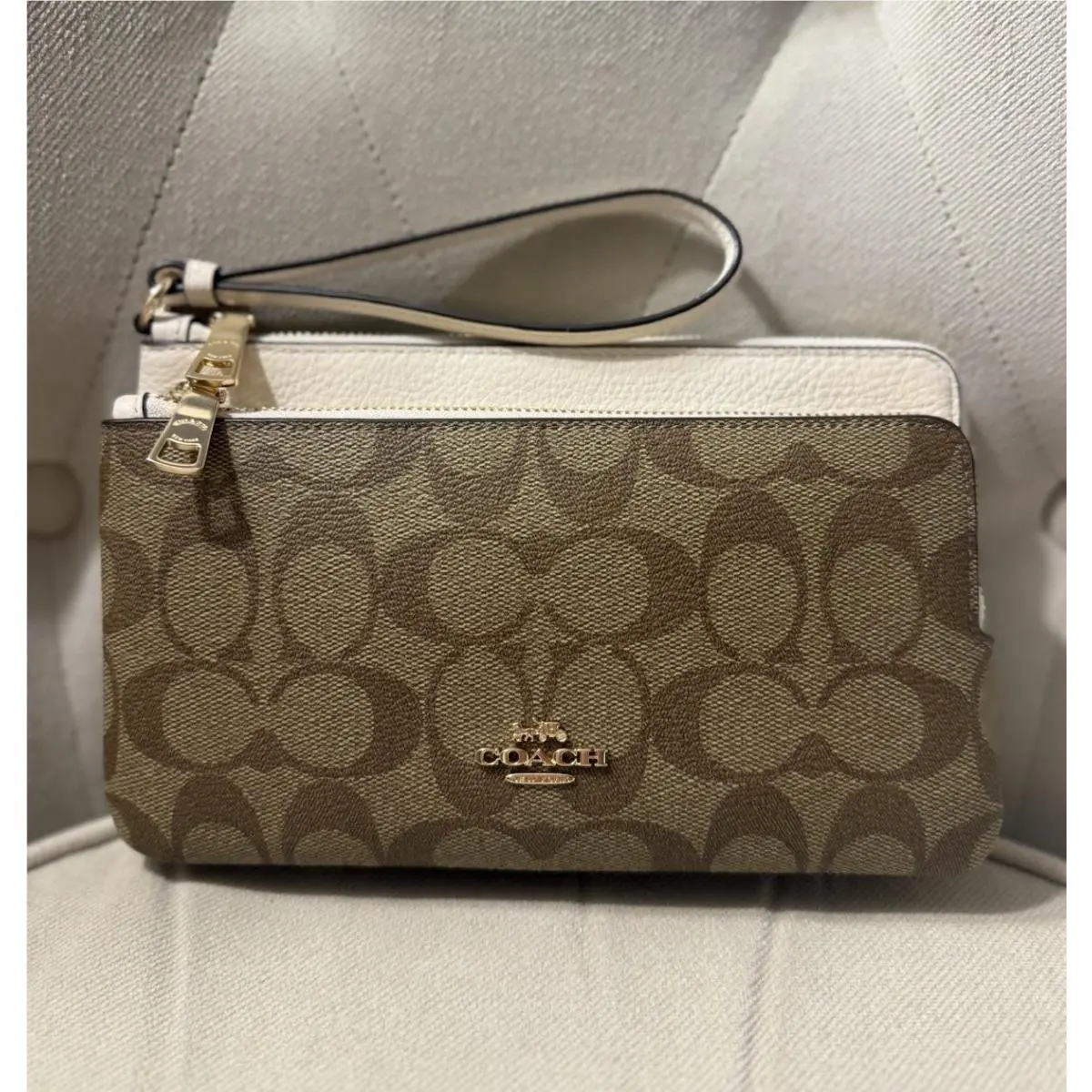 Coach Double Zip Wristlet Wallet NWT$198