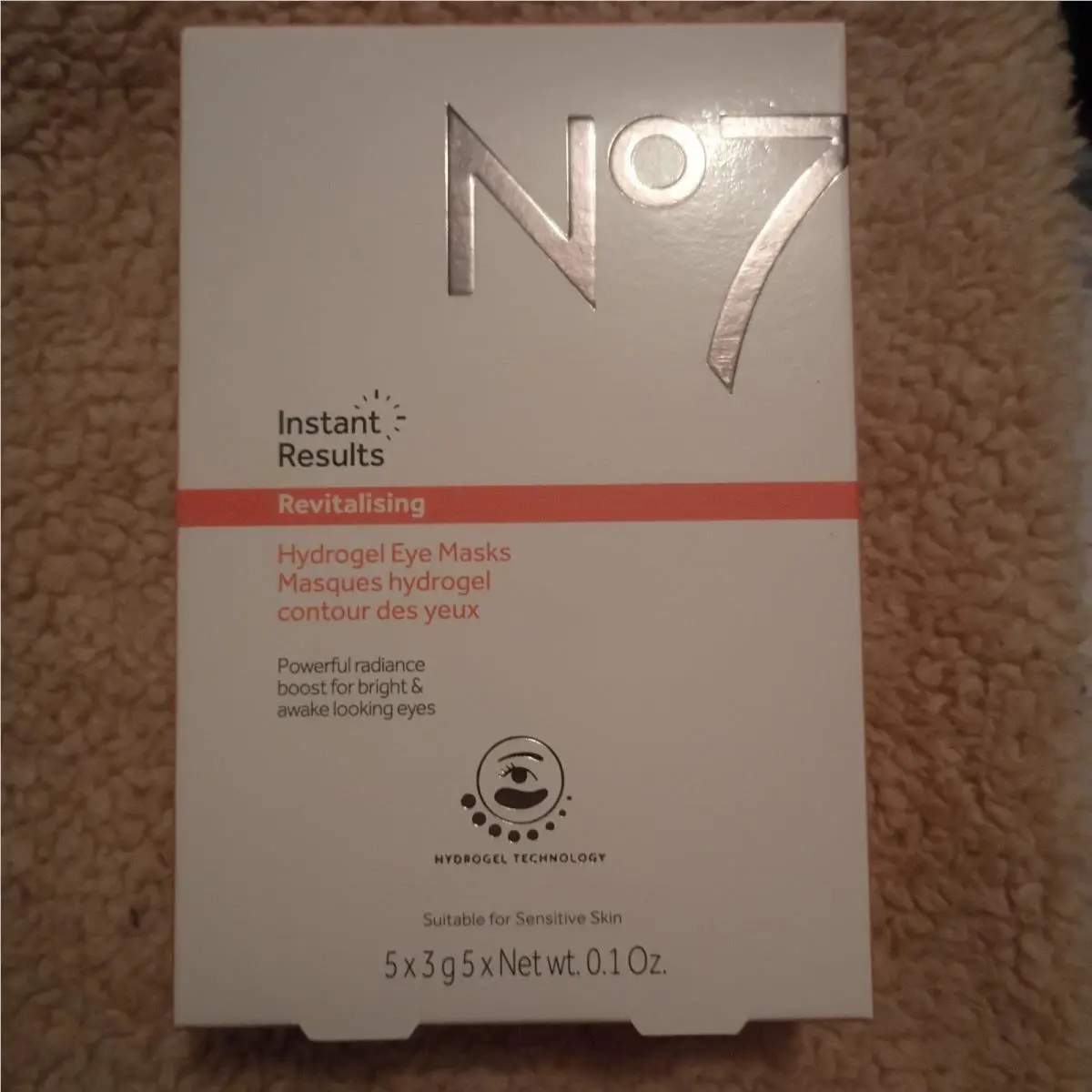 No7 Instant Results Revitalising Hydrogel Eye Masks Pack Of 5