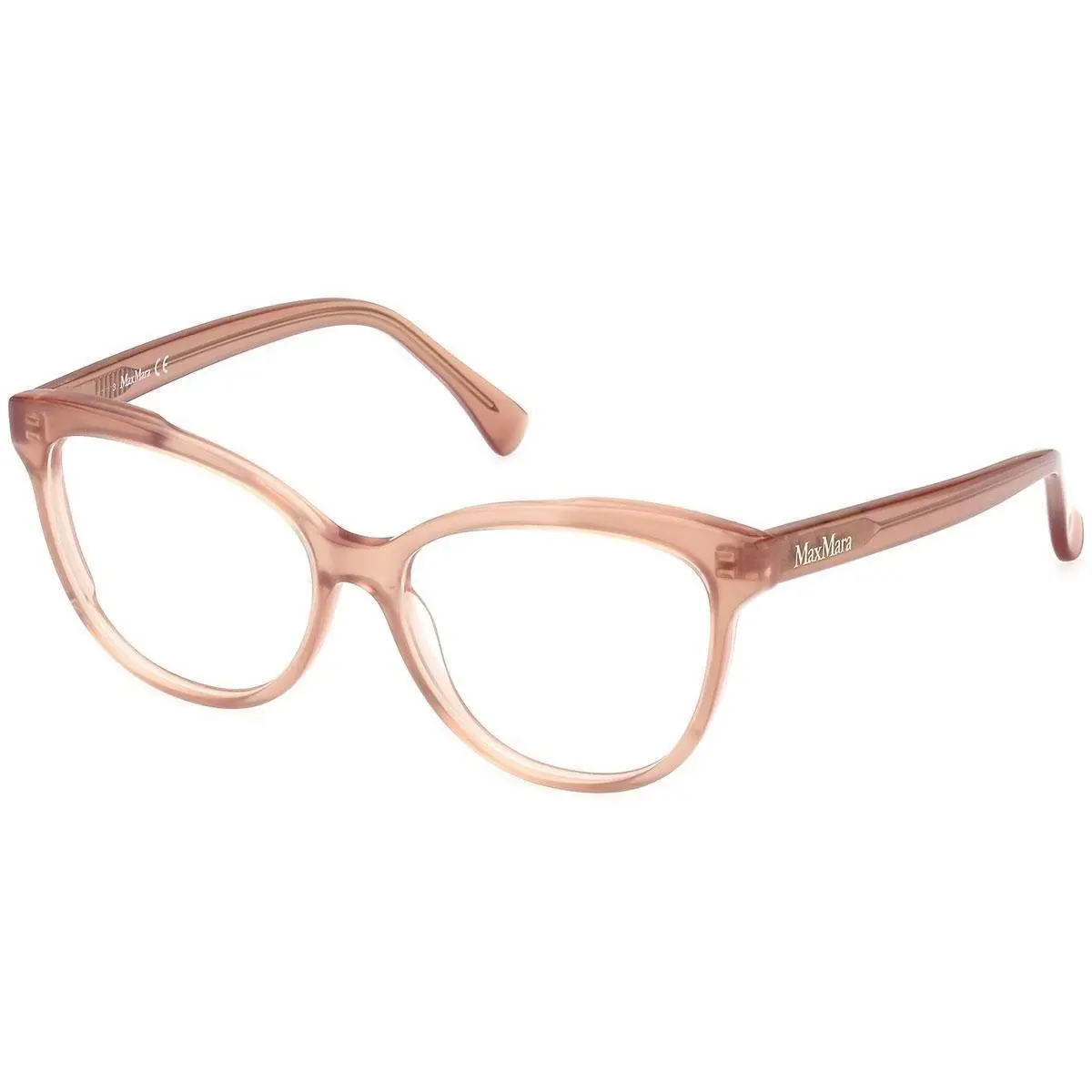Max Mara MM5093 072 Color Transparent Brown Eyeglasses 54-15-140