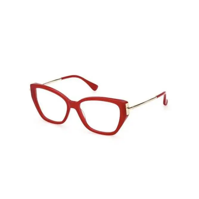 Max Mara MM5117 066 Color Shiny Dark Red Eyeglasses 56-16-140