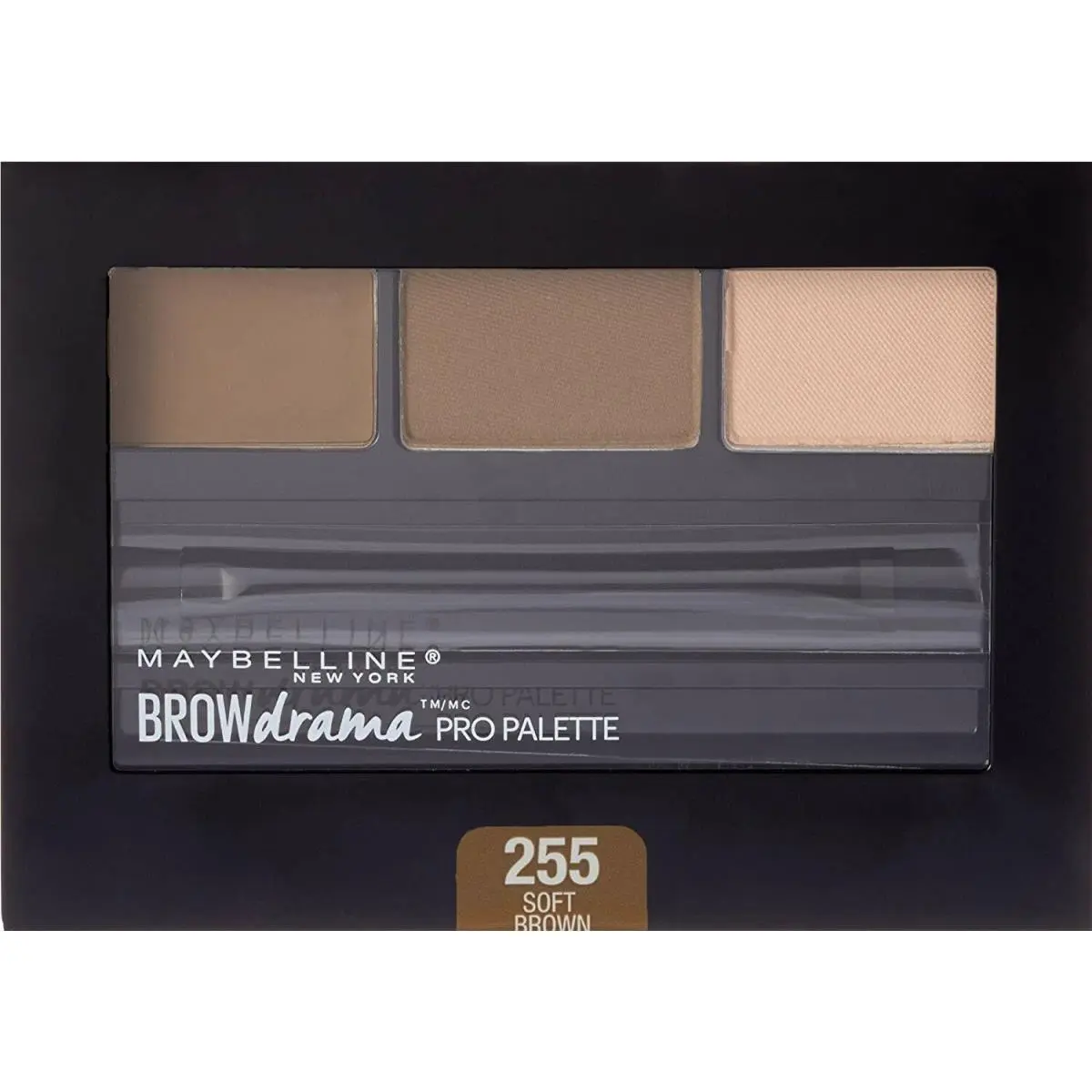 Brow Drama Pro Palette Ultimate Polished Brow 1 Your Choice Shade (1) Soft Brown #255 by Maybelline