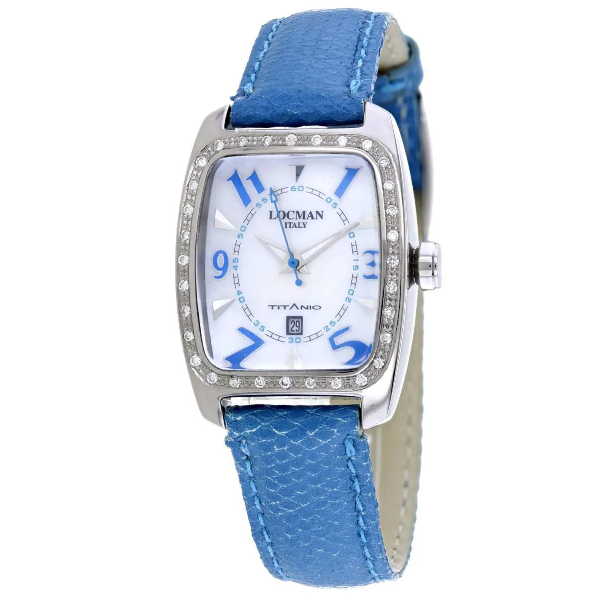 Locman Women`s Titanio Diamonds Mother of Pearl Dial Watch - 483RMOPSK2D/BK OS
