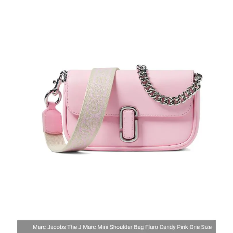Marc Jacobs The J Marc Mini Shoulder Bag Fluro Candy Pink H967L03FA22-691