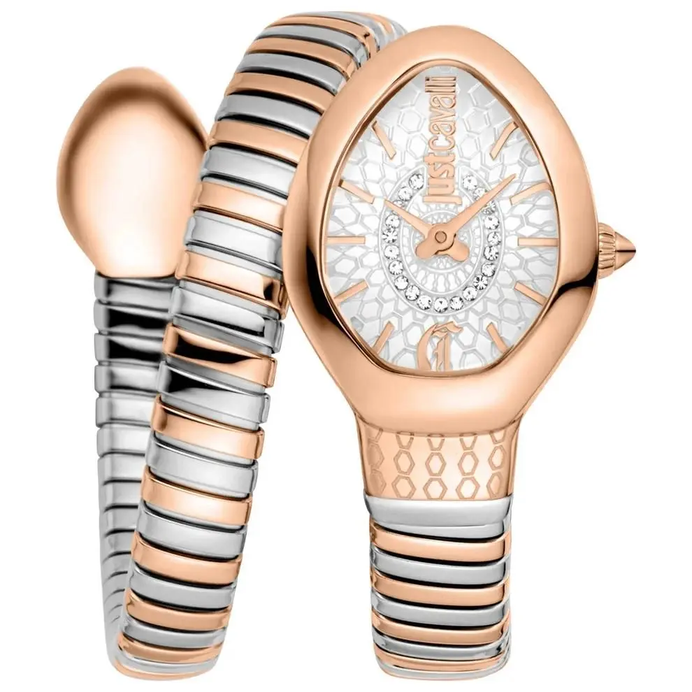 Just Cavalli Women`s JC1L371M0075 22mm Rose Gold-silver Quartz Watch