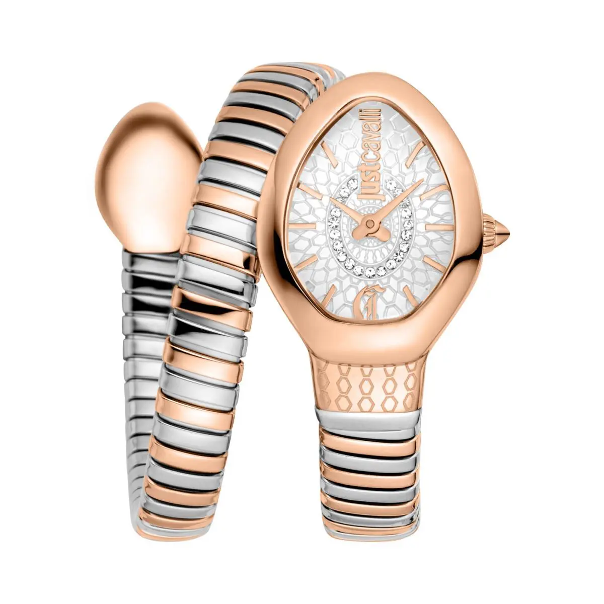 Women`s Eclisse 22mm Silver Quartz Watch JC1L371M0075 by Just Cavalli