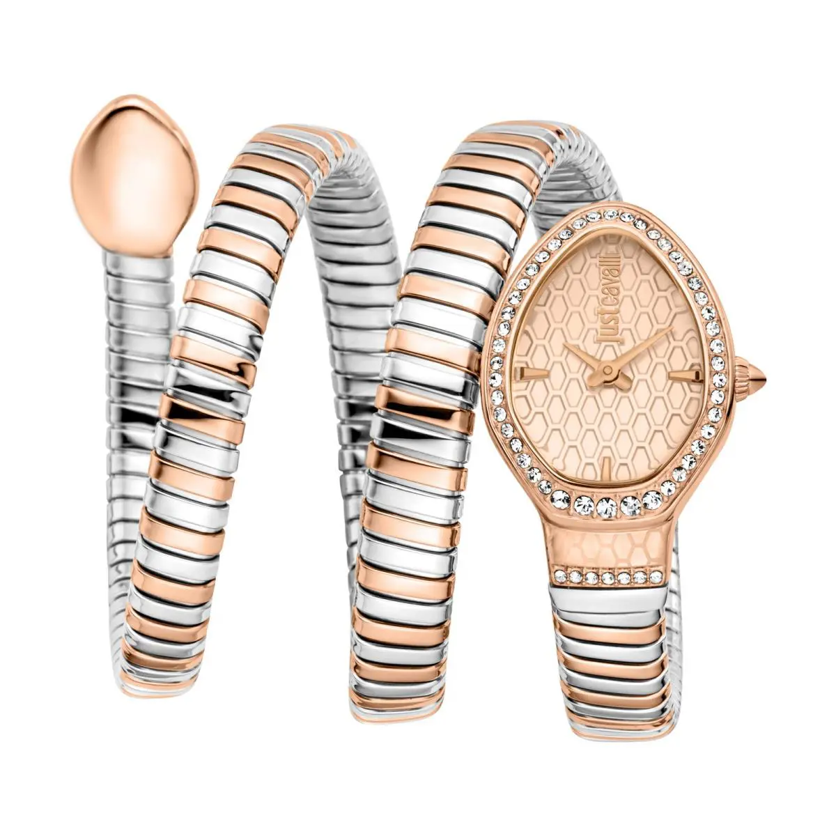 Women`s Carezza 22mm Rose Gold Quartz Watch JC1L372M0065 by Just Cavalli