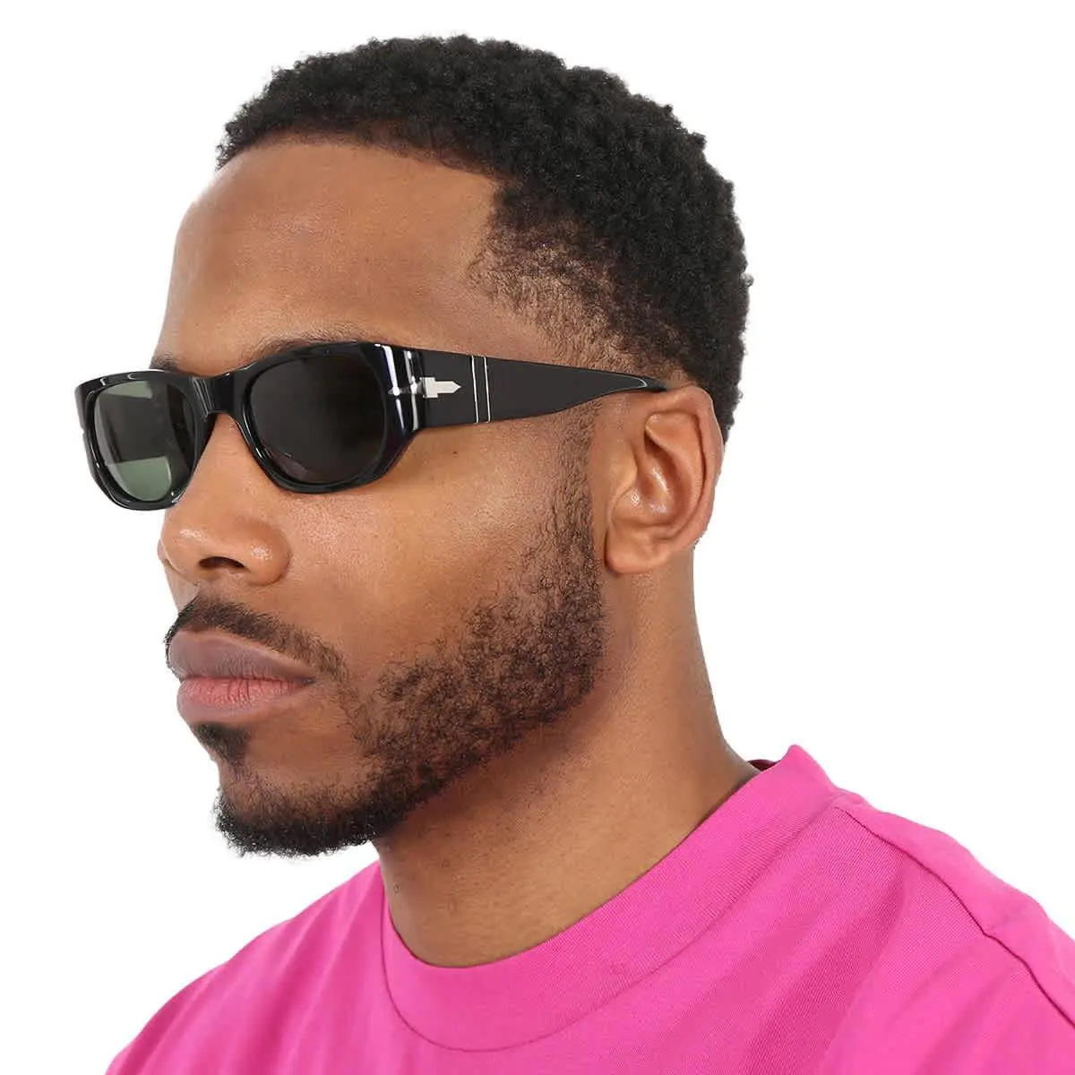 Persol Greeb Rectangular Unisex Sunglasses PO3307S 95/31 55 PO3307S 95/31 55