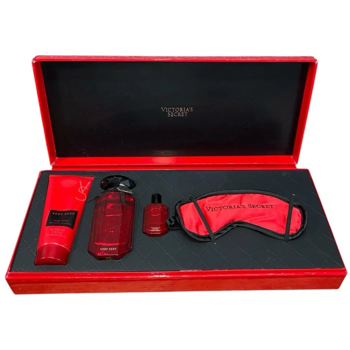 Victoria Secret Very Sexy Gift Set with 2 Parfum Lotion and Eye Mask