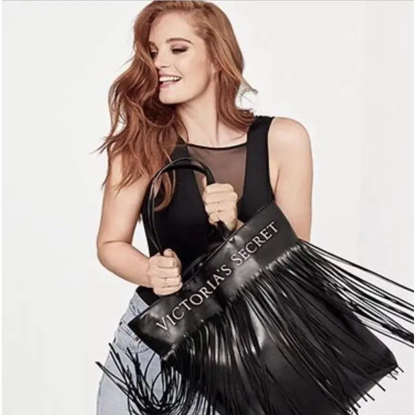 Victoria`s Secret Boho Fringe Tote Purse Fringed