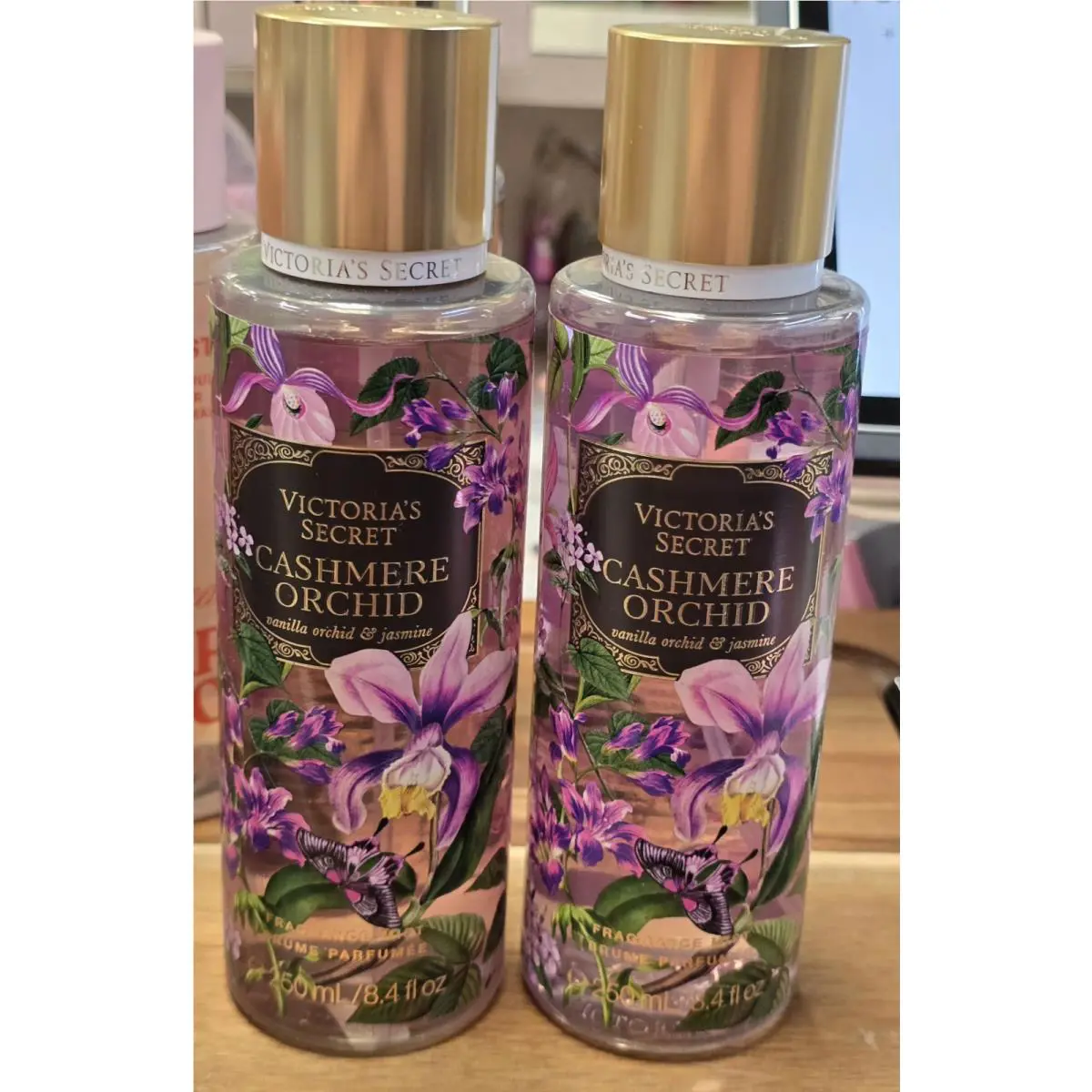 2 Victoria`s Secret Cashmere Orchid Body Mist 8.4 FL OZ Limited Edition