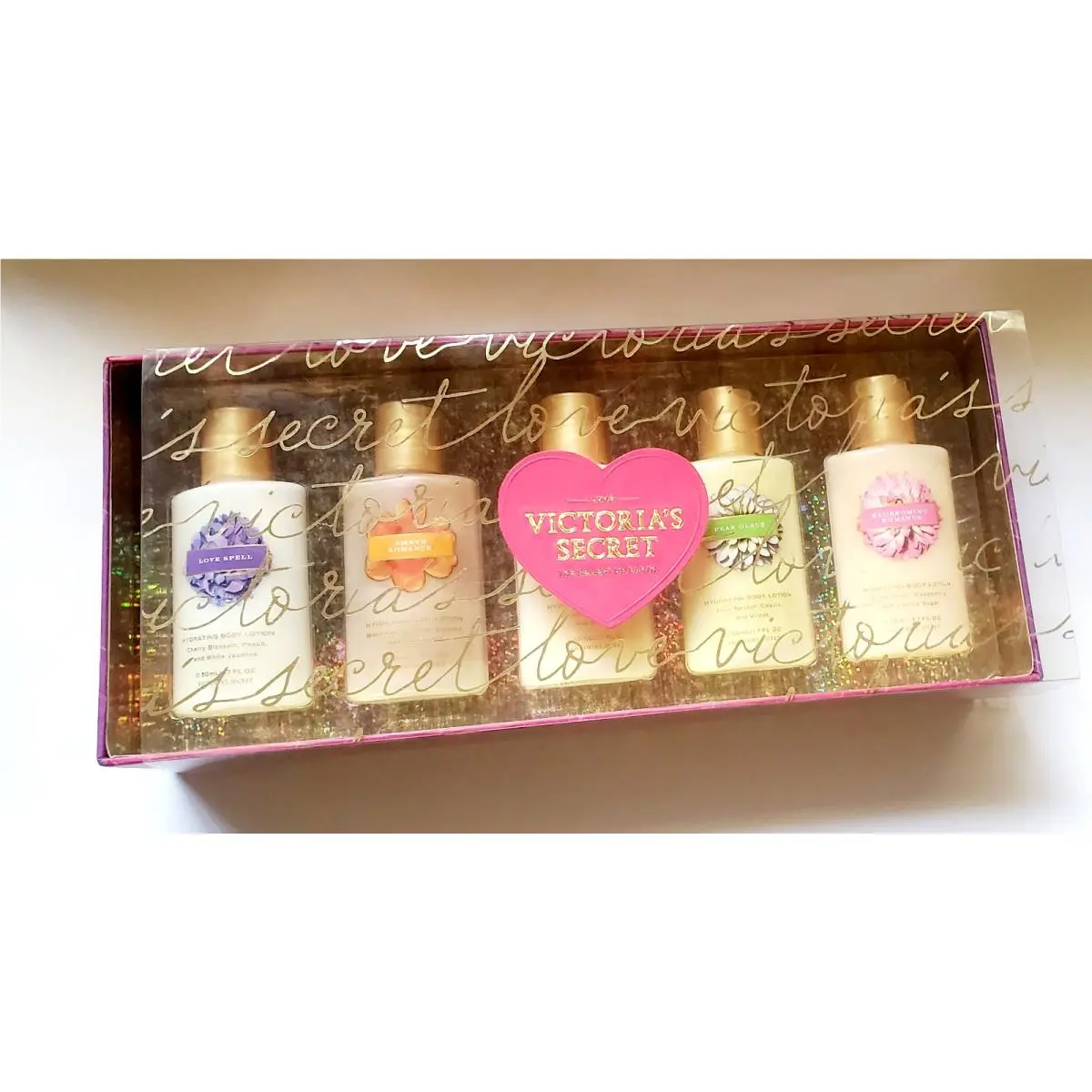 Vintage Victoria`s Secret 5 Hydrating Body Lotions 1.7fl.oz. Mini Gift Set