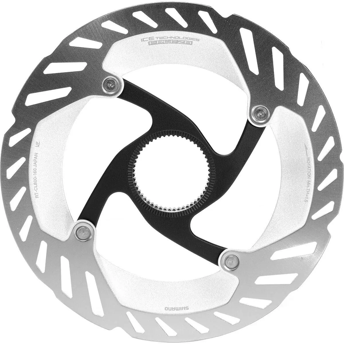 Shimano Disc RT-CL800 Brake Rotor - 140mm W/lock Ring Silver/black