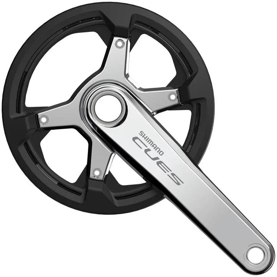 Shimano Cues FC-U6030-1 Crankset - 170mm 9/10/11-Speed 40t with Chainguard As