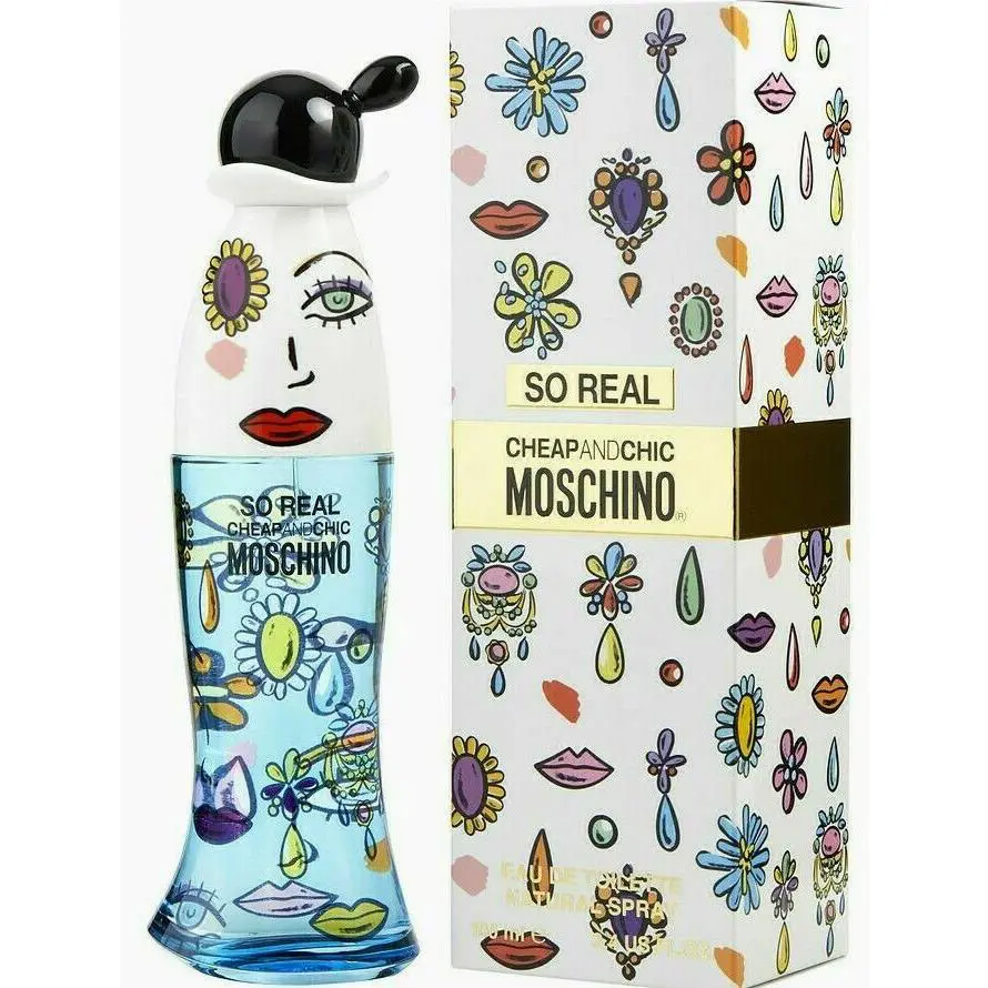Moschino Chic SO Real Eau DE Toilette Spray For Women 3.4 Oz / 100 ml
