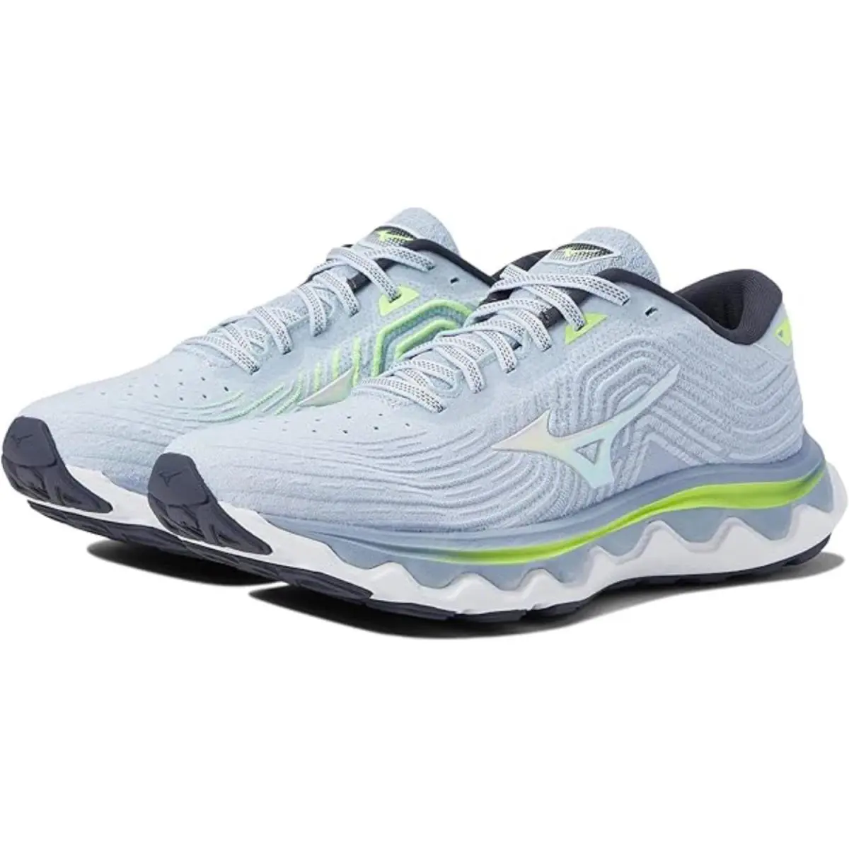 Mizuno Wave Horizon 6 J1GD222601 Sneakers Women`s Heather Running Shoes TF9278 - Gray