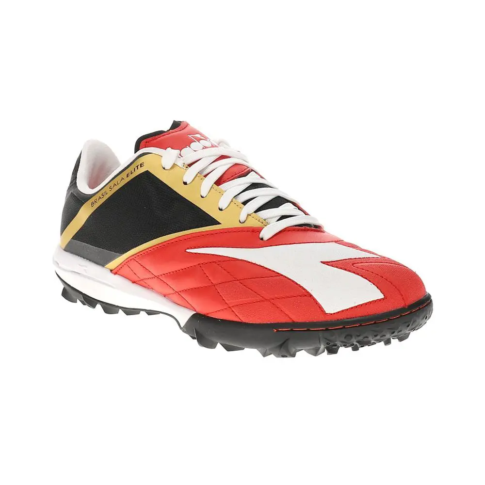 Diadora shoes - diadora Brasil Sala Elite Turf Soccer Cleats - 180712-D1089 - Black, Red, White 0