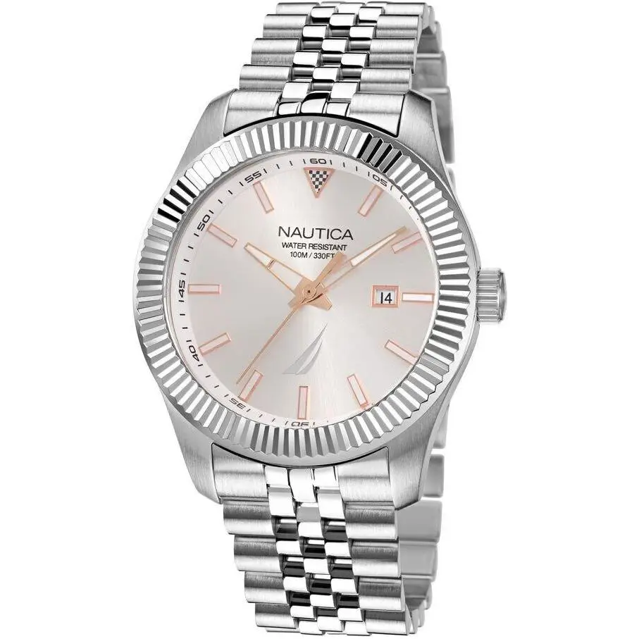 Nautica Pacific Beach Stainless Steel Mens Watch
